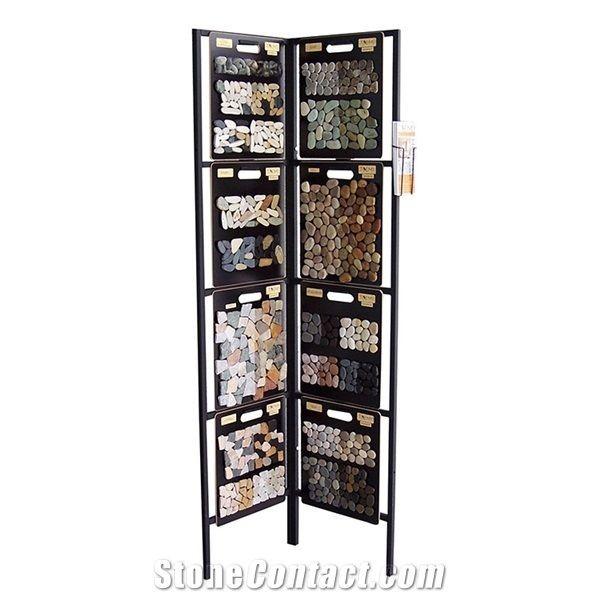 Quality Quartz Stone Mosaic Tile Sample Display Rack Marble Display Stand for sale