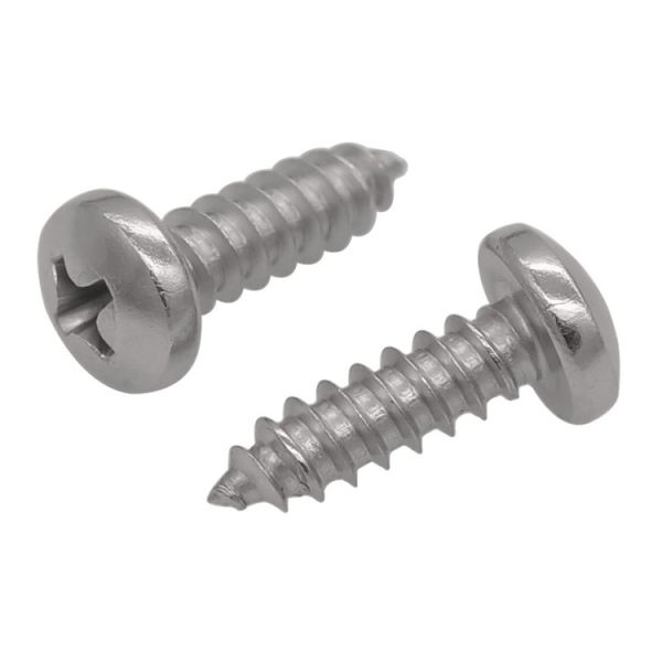 GB845 SUS304 SUS316 Cross Recessed Pan Head Tapping Screw