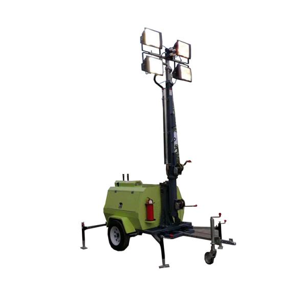 Quality Rapid Deployment Portable Diesel Energy Lighting Trailer For Exhibition Lighting for sale