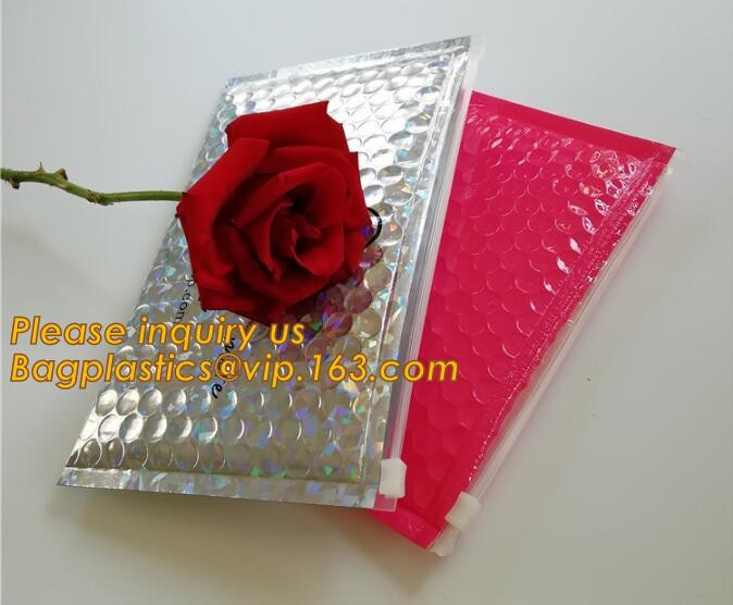Cosmetic Slider Zip lockk Bubble Bags Bubble Slide Pouch,Zip lockk esd bubble bag bubble packaging wrap cosmetic pouch slide