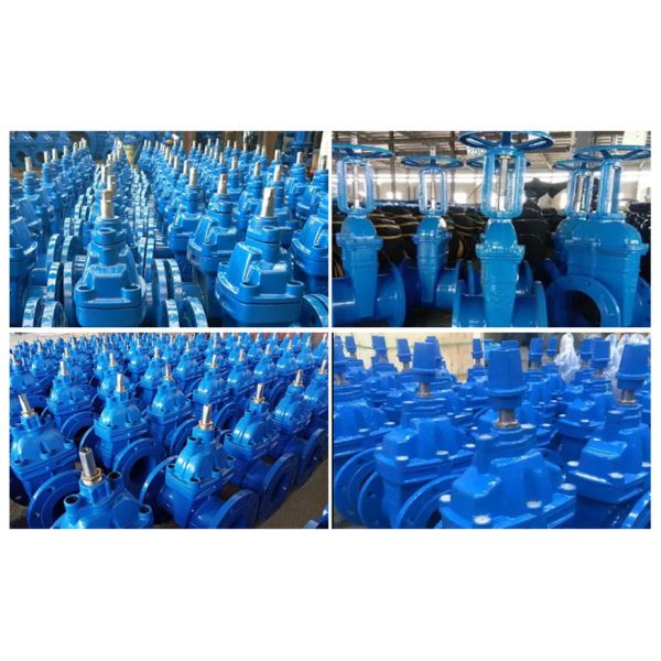 BS 4504 Ductile Iron PN10 PN16 DN100 50mm Non Rising Stem Gate Valve NRS Gate Valve For Water