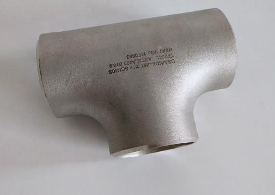 Quality Nickel Alloy Butt Welding Fittings BW Tee 20" ASTM B366 UNS N04400 ASME B16.9 for sale