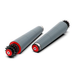 China Curved Tapered Conveyor Roller With Polymer Sprocket For Heavy Load Conveying wholesale