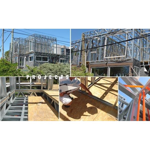 2-storey House for Family Light Steel Fame Prefabricated Home Easy to Assemble