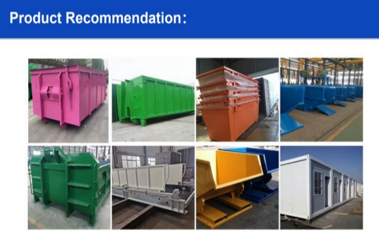 20/30/40 Yard Roll Off Dumpster Corrosion-Proof Steel Design Ideal for Roofing, Landscaping & Municipal Projects 6