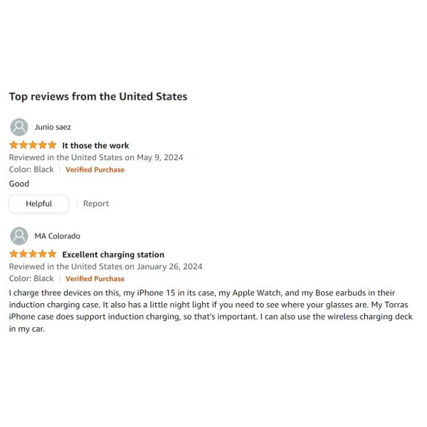 Wireless Charging Station for iPhone and Apple Watch Fast Charger for AirPods Pro 3 2