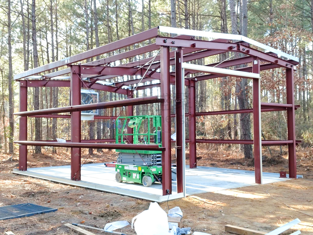 Q235B / Q345B Corrugated Sheet Metal Shed Corrugated Steel Buildings Carport
