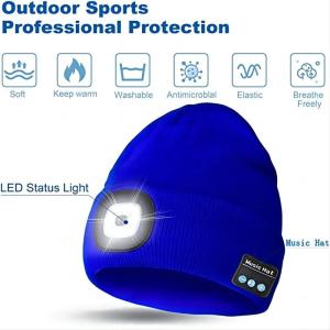 Motorcycle Riding Bluetooth Hat Camera 2LED Lights 100° Point Of View To Recording