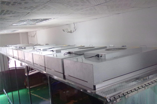 Double Motor Fan Powered Hepa Filter FFU , Clean Room Filter Systems Longer Service Life