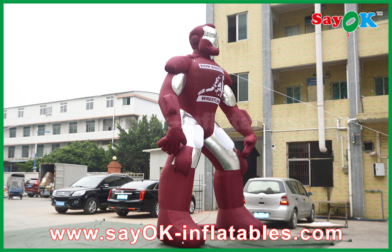 Durable Inflatable Iron Man / Spider Man Cartoon Character Hero For Event