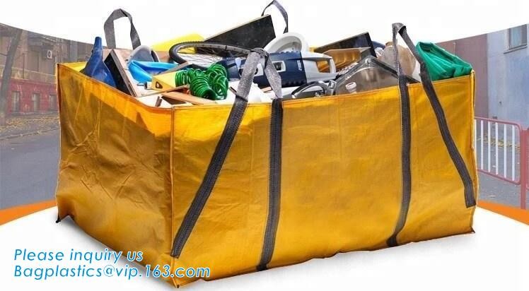 polypropylene woven plastic jumbo bag pp big bag for sand, building material, 500kg-1000kg PP Woven Jumbo Bag Big Bag wi