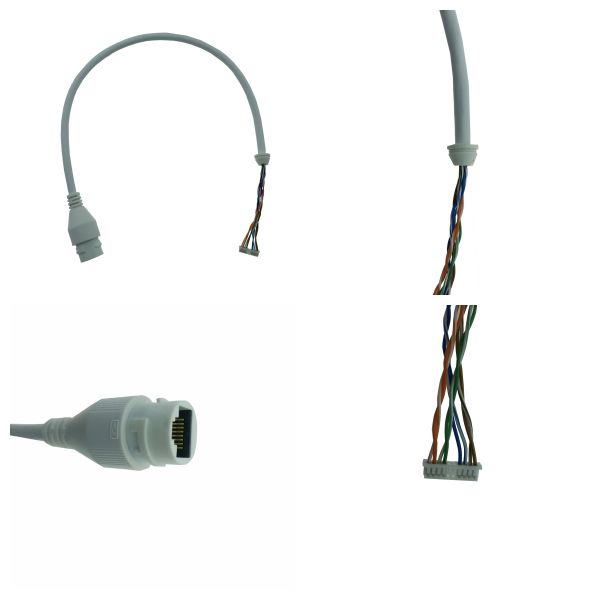 IP Camera Extension Cable With Connector RJ45 Base Flat Needle Snap Case ABS Back Plug 005