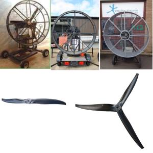 China Wind machine for film carbon propellers , wind generator propellers, blower propellers 130cm-170cm 2-3-4blades wholesale