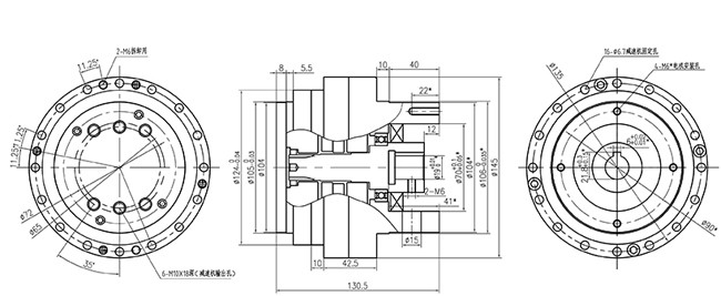 75R/Min RV Reduction Gear RV-20E Cyclo Gear Reducer Same Quality As Nabtesco Rv Reducer