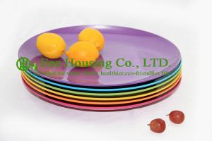 Eco-friendly Bamboo Fiber Plate,Bamboo Fiber Dinnerware Factory In China, Round plate