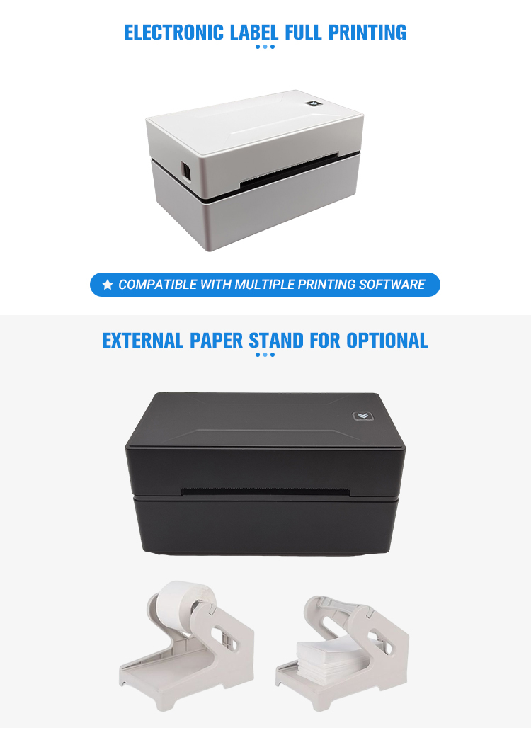 USB Blue tooth Eryin Shipping Label Printer for Wireless Thermal Printing on Computer and Phone