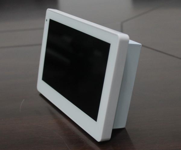Wall Mount Conference Room Scheduling Android OS 7 Inch POE Powered Touch Dispaly With RGB LED light