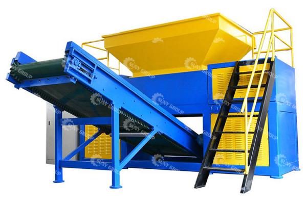 Double Shaft Shredder for Industrial Waste Tire Scrap Car Tyre Shredding at Competitive