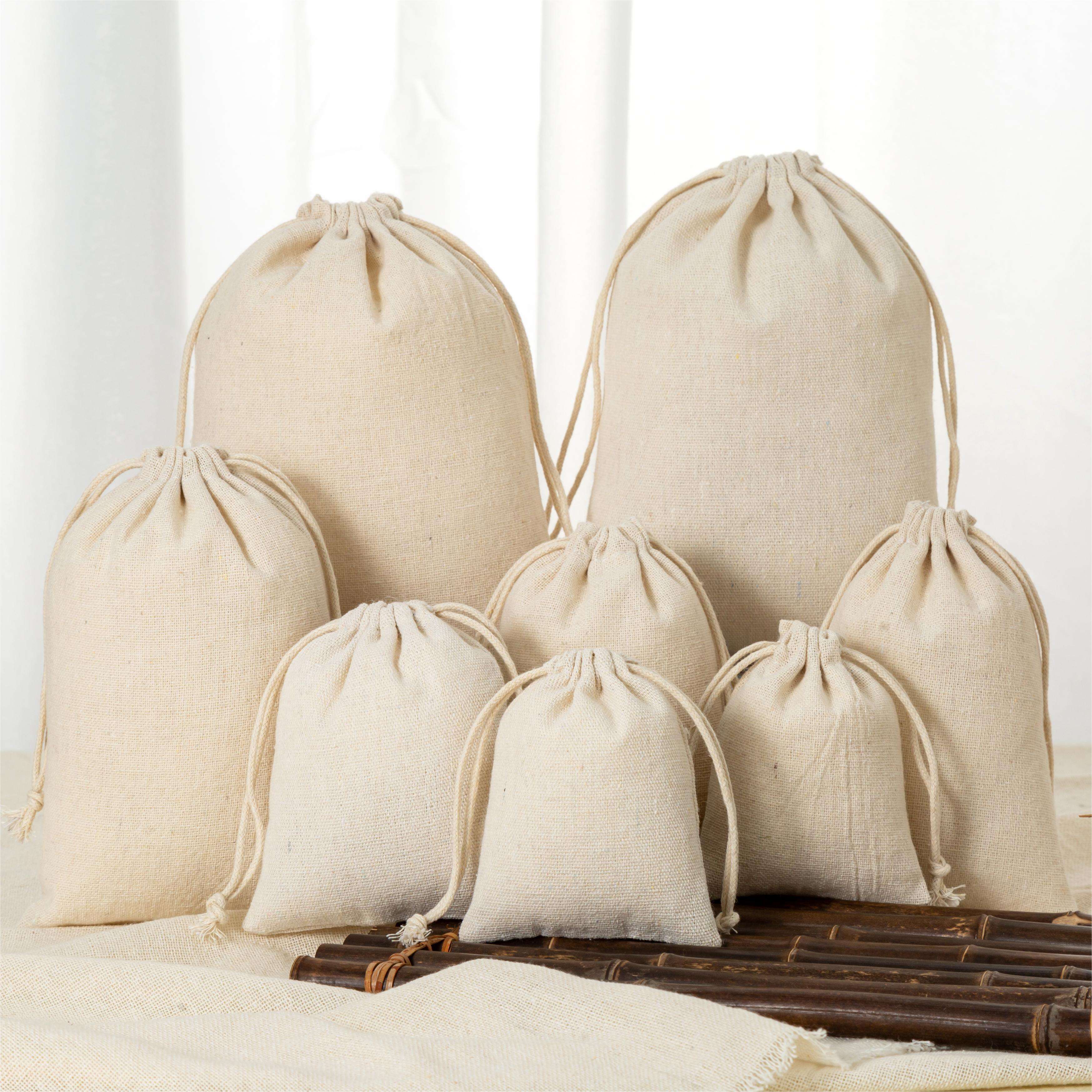 Custom Logo Eco Friendly Luxury Soft Cotton Pouch for Durable Jewelry Organization