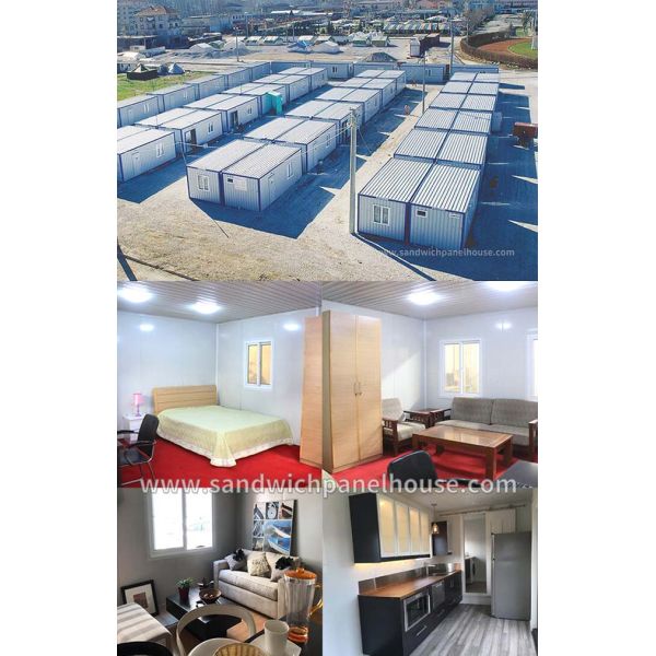 Fast Assembly Modular Container House Portable Refugee Camp Flat Pack Prefab House