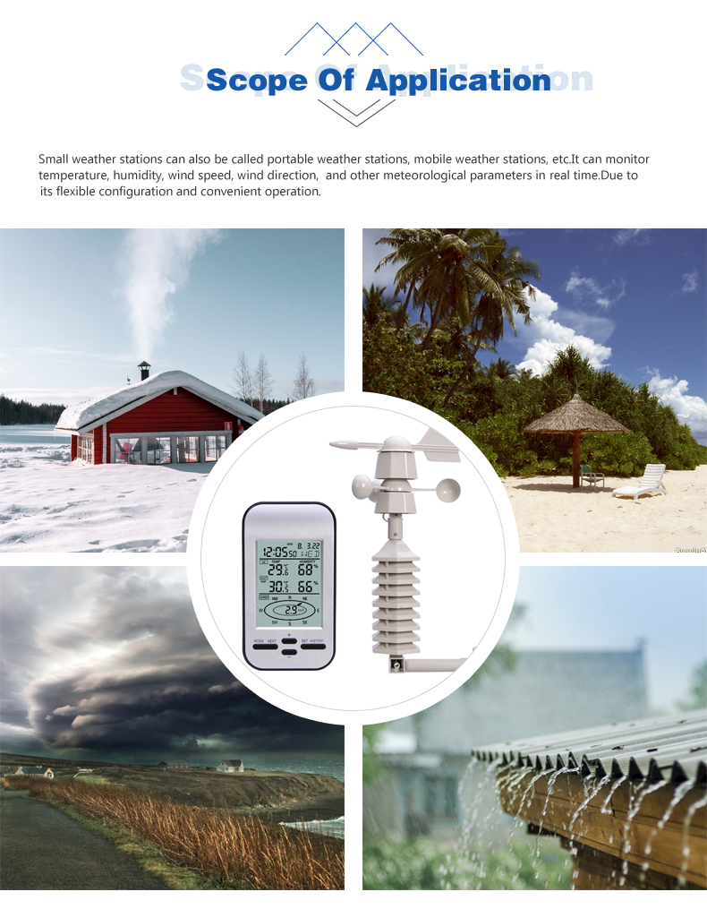 WS0232 LCD Digital Weather Station With Colour Display Humidity Range 20% To 90% Remote Viewing Data