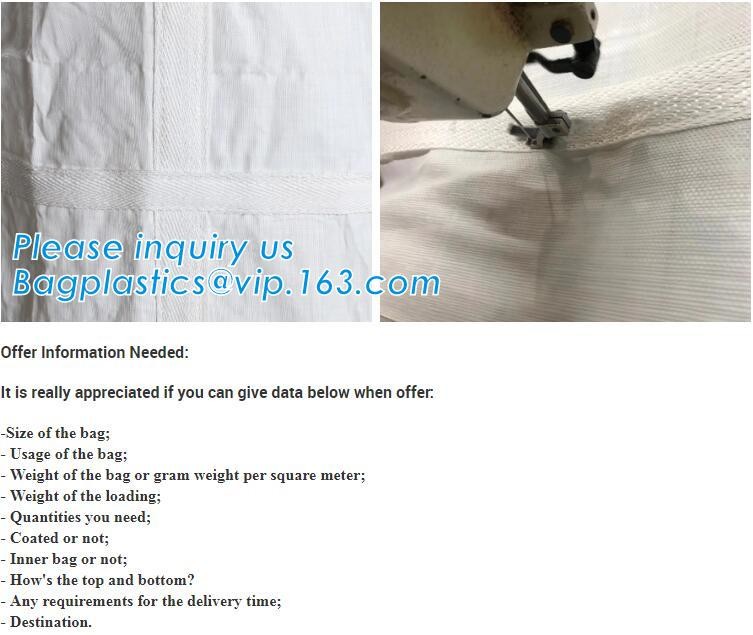 customizable PP u-panel baffle big bag /coated white woven PP jumbo bag/ventilated 4 panel baffle bag/all colors availab