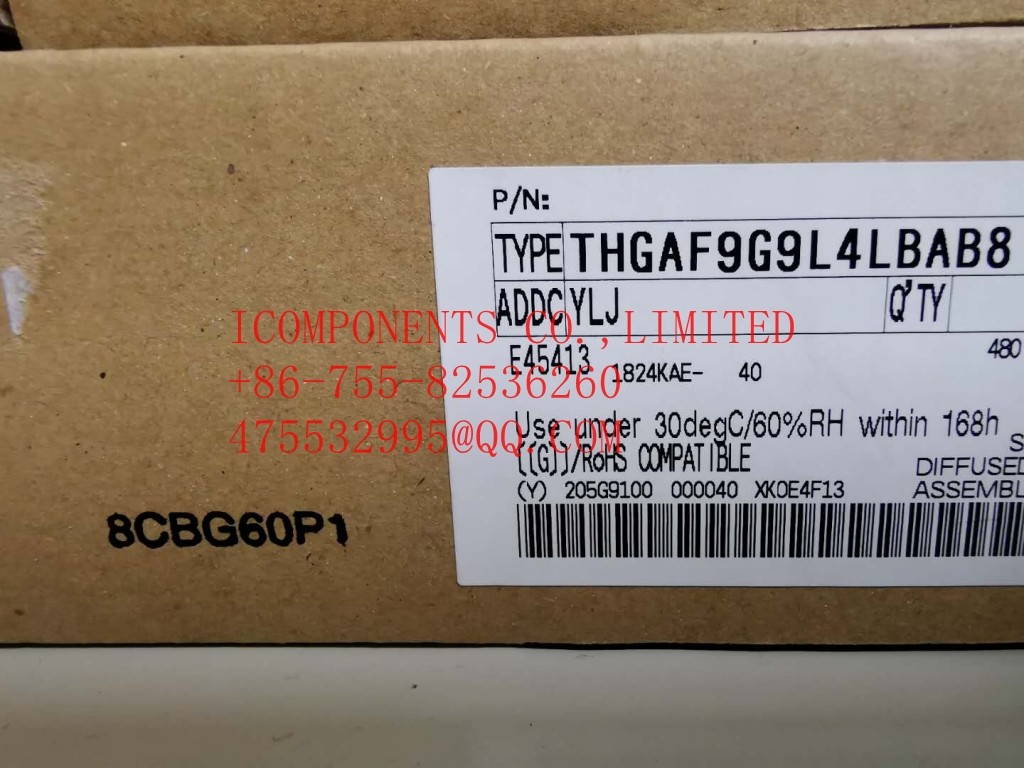 THGBF7G9L4LBATR TOSHIBA Flash Card 64G-byte 1.8V/3.3V Universal Flash Storage 153-Pin TFBGA - Trays (Alt: THGBF7T0L8LB