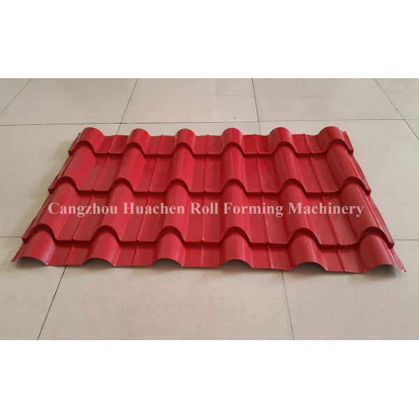 Steel Step Tile Making Machinery / Glazed Tile Cold Rolled Forming Machine