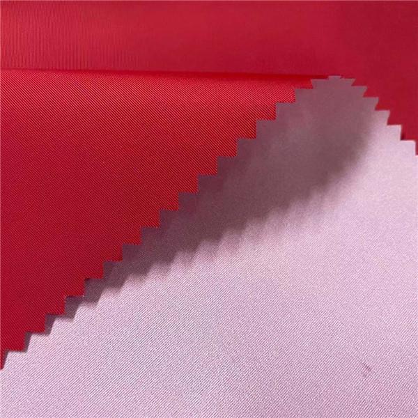 Quality 75DX320D Taslon Recycled Polyester Material 189T 144gsm 150cm Milky Coating for sale