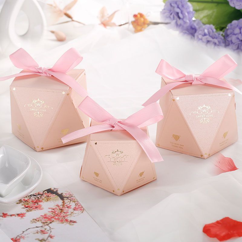 High Quality Custom Logo Bright Color Bloom Printed Packaging Gift Paper Candy Box