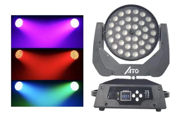 Quality 80 Ra Color Rendering Index Stage Lighting 36x10W RGBW 4-in-1 Zoom Wash Moving Head Light for sale
