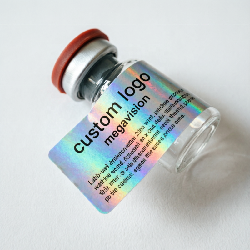 Peptide Vial Labels Custom 5ml 7ml 10ml Pharmaceutical Sample Tracking Direct Factory Price Fast Delivery