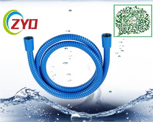Quality Stainless Steel Double Buckle Extra Long Shower Head Hose Bathroom Handheld Metal Chrome Flexible Shower Hose for sale