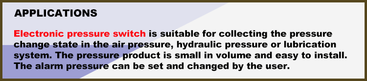 0.25%F.S Water Pump Automatic Pressure Switch Control 12~36Vdc