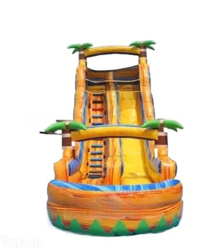 Quality Large Inflatable Water Slide With Pool  Adult Water Slide Bounce House Inflatable Slide for sale