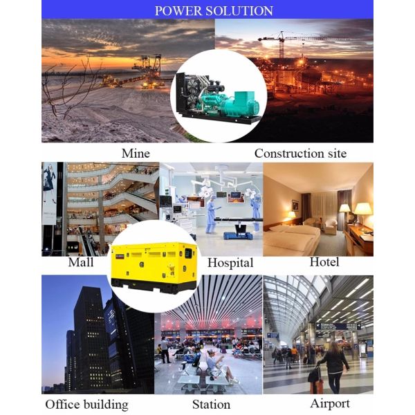 Open Type 160kw 200KVA Perkins Diesel Generators