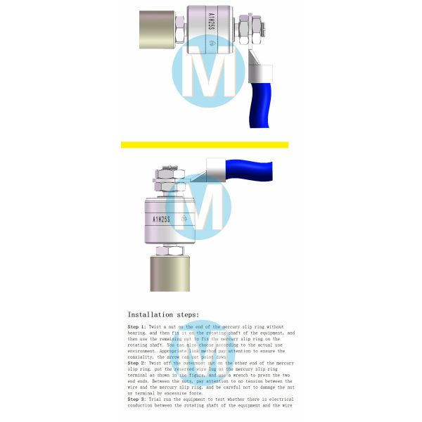 306L Chinese Mercury Slip Ring Liquid High Frequency Rotatingmercury Slip Ring