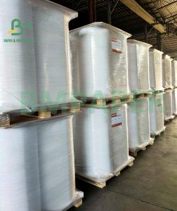 China 24gsm, 28gsm Food Grade Straw Wrapping Paper 32mm 7000m Rolls Packing wholesale