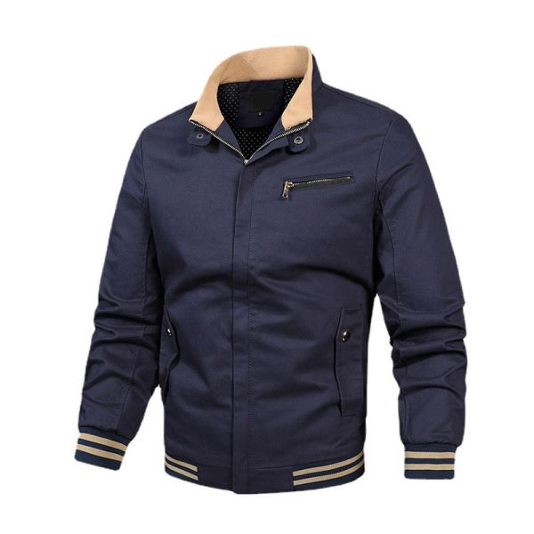 Oem Factory Manufacturer Custom Logo Windbreaker Fabric Autumn Ultra Cotton Jacket For Men