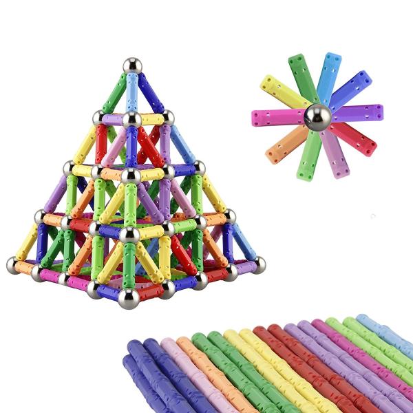 Quality Kellin Magnetic Toys 130 Pieces - Magnetic Building Sticks Building Blocks Set Educational Toys Magnetic Blocks Sticks for sale
