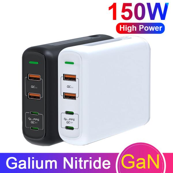 Quality White GaN 65W USB C Charger PD QC3.0 USB Desktop Adapter For IPhone for sale