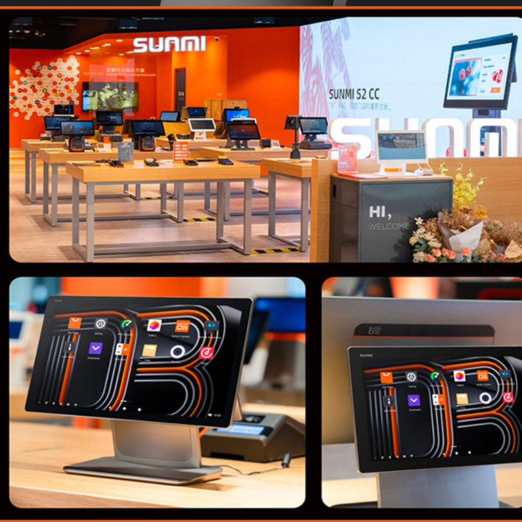 Pos System Sunmi 15 Inch Touch Screen Pos Computer With Pos Display