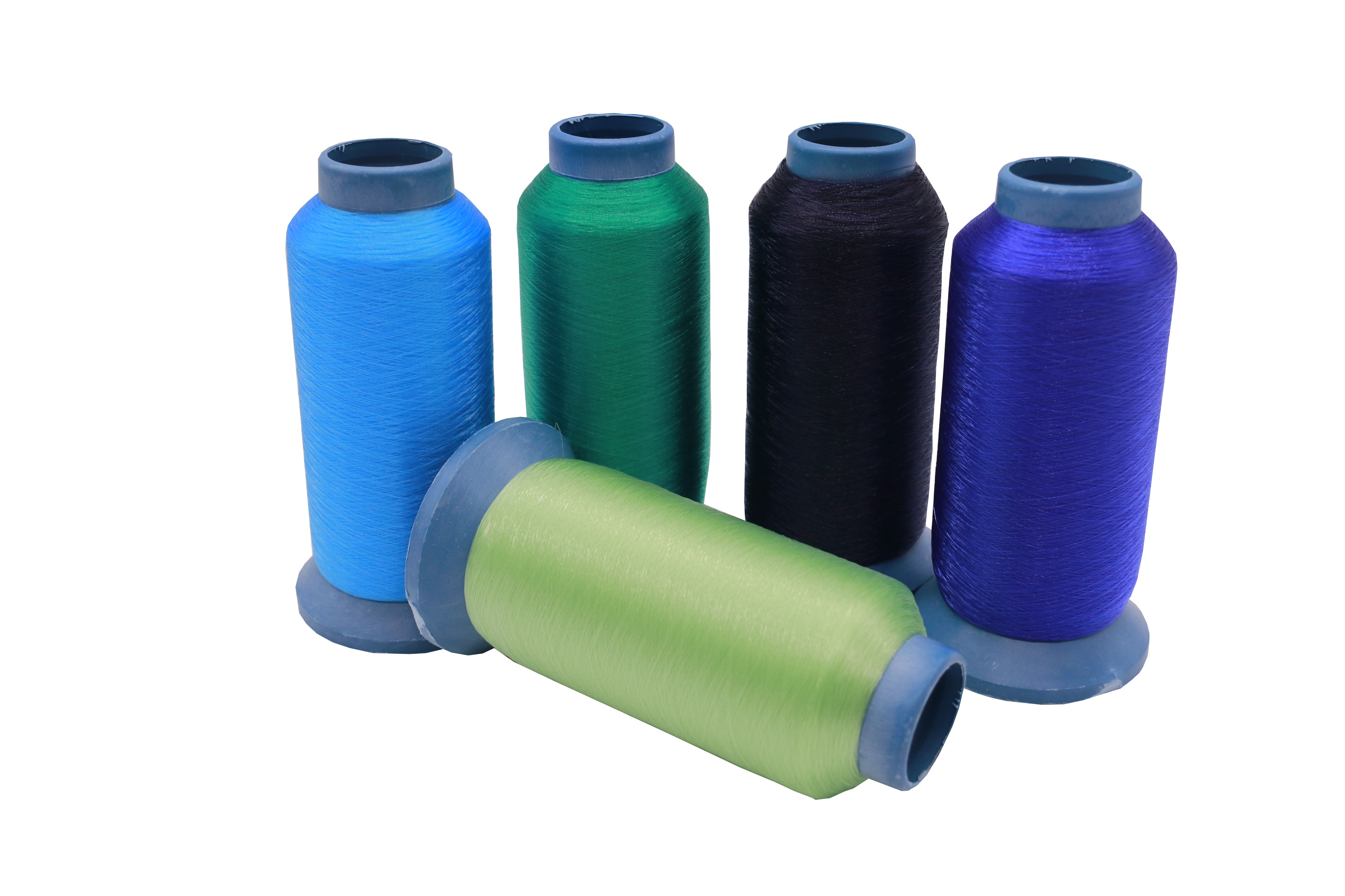 Polyester 0.12mm Elasticated Fish Thread for Sewing Fishing Net Pattern Dyed Colorful