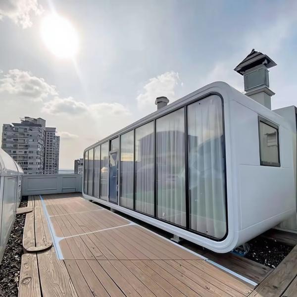 Quality Modern Modular 20ft Pod Movable House Smart Apple Cabin Sleeping Container House for sale
