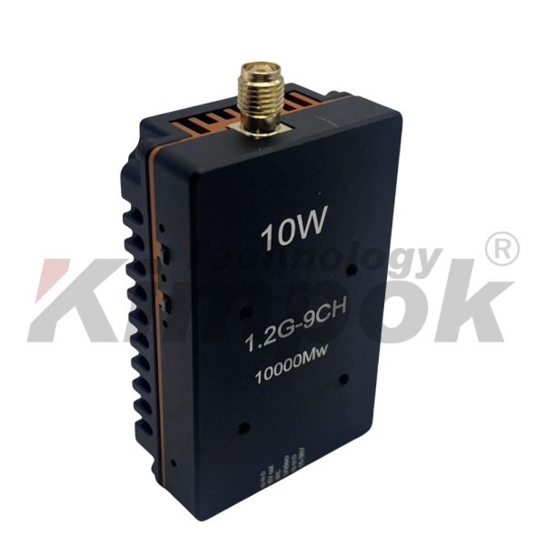 40km Long Range Wireless VTX 1.2Ghz 10W UAV Video Transmitter FPV VTX Video Link 9CH