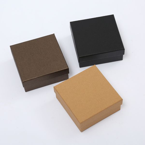 900gsm Gray Cardboard Kraft Paper Packaging Box Square Gift Boxes With Lids