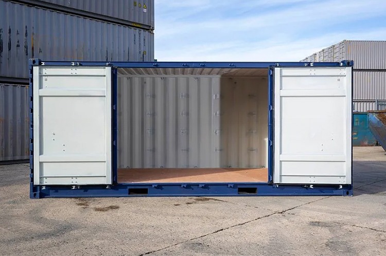 Left or Right Side Access 20ft Open Side Container with External Dimensions of 6058 x 2438 x 2591mm and Large Door Opening