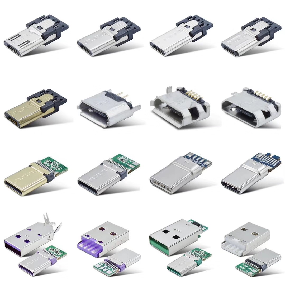 Male 3.1 Usb Type C Connector For Cellphone And Computer Charging