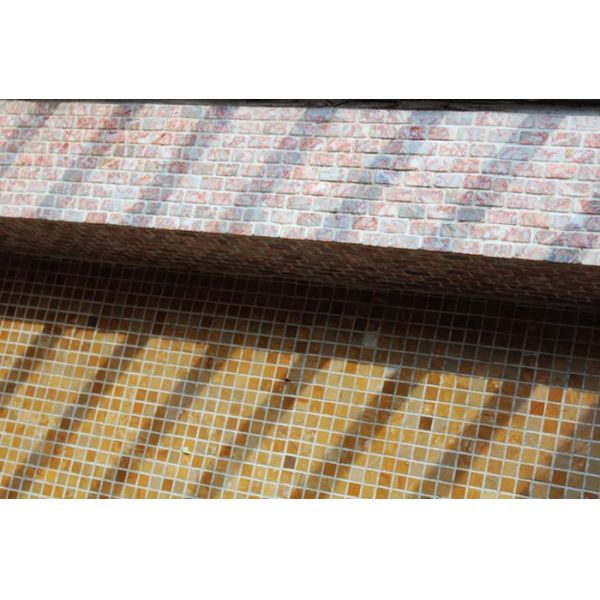 Square Pattern Kitchen Backsplash Wall Tile , Stone Kitchen Backsplash Subway Tile