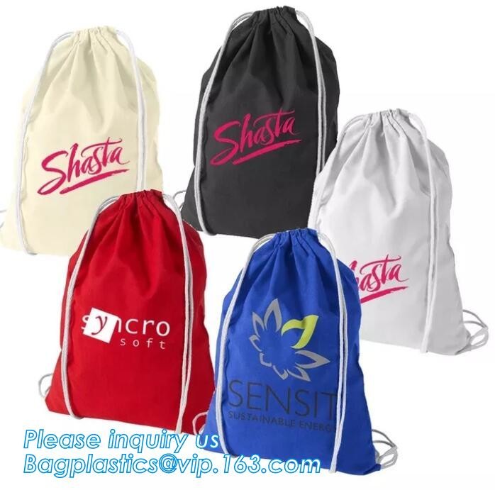 Cheap Custom Wholesale Promotion Canvas Cotton Drawstring Bag, Waterproof Mini Nylon Polyester Drawstring Bag bagplastic